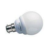 Ampoule Eco B22 Sylvania sphérique G45 9W Blanc chaud