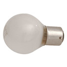 Ampoule sphérique B22 130V 25W dépolie