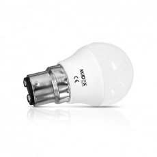 Ampoule sphérique Led B22 6W blanc neutre 4000K