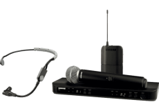 Micro HF double Shure BLX1288E-SM35-M17 avec micro main SM58 et micro serre tête SM35
