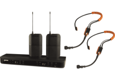 BLX188E-SM31-M17 Shure - Système HF avec récepteur double et 2 micros serre-tête sport