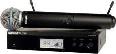 Kit complet Shure émetteur micro main Beta 58 et récepteur rackable BLX24RE Bande M17 10 mW