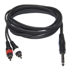 CL-35/1.5 Hilec - Câble adaptateur Jack 6.35 vers RCA longueur 1,5m.