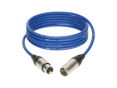 M1K2FM1000 Klotz Câble XLR audio Mâle femelle 10m bleu
