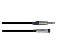Cordon prolongateur Jack 6.35 stéréo mâle vers femelle 6m