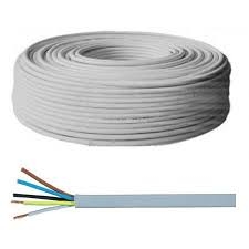 Bobine de 50m de câble souple 5G1mm2 HO5 VVF gris