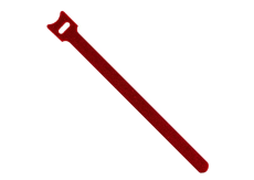 attache cable rouge 20cm X 1.25cm à scratch