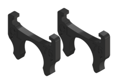 CCL75-P2 Contrik - Paire de clips de fixation 75mm pour structure tube 50mm