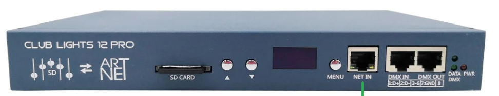 CL12PRO ArtNet - Controleur de ruban pixel 72 univers artnet et autonome sur carte SD 12240 pixel