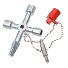 Clé de service universelle empruntes triangles et carrées