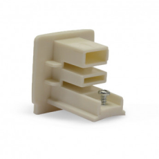 Connecteur Triphase Fin double sens Blanc