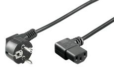 Cordon secteur shucko IEC femelle 3M Coudé