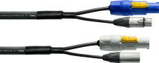 Câble mixte DMX et alim Cordial CPH3-DMX1-5-PWR1 dmx 5 broches neutrik et alim Powercon Neutrik 3m