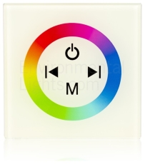 Contrôleur mural blanc pour ruban de led RVB