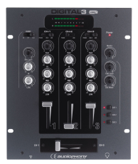 Table de mixage Audiophony Digital 3 avec talkover Micro et 3 entrées phono/line et 2 USB