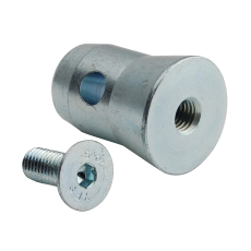 1/2MANCH-M10 Contestage - Demi manchon pour tube 50mm 290 avec vis M10