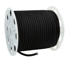 Drisse préétirée noire 12mm bobine de 100m