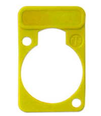 DSS-YELLOW Neutrik – Repérage de couleur pour embase série D – Jaune