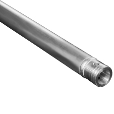 Barre alu simple DT31-075 75cm avec embout conique