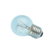 Ampoule incandescente sphérique claire E27 60V 25W