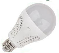Ampoule LED E27 12V 7W globe blanc chaud