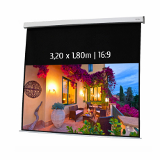 Écran de projection motorisé 3,20 x 1,80m - Format 16:9