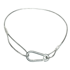 Elingue de sécurité projecteur Ø 3 mm 65cm 70kg grande boucle