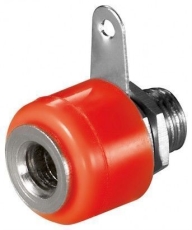 Embase Banane Rouge 4mm pour chassis