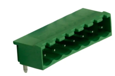 Embase type phoenix 7 contacts coudés au pas de 5.08