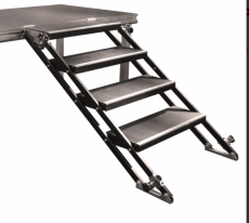 Escalier de scène 3 marches pour praticable 60-100