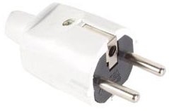 Prise male secteur blanche 230V 16A