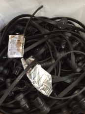 Guirlande guinguette 100m pour fête en extérieur IP44 100 douilles