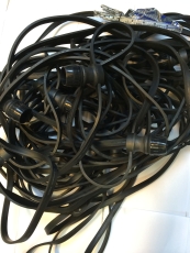 Guirlande guinguette 40m pour fête en extérieur IP44 20 douilles