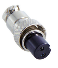 Fiche GX12 femelle 2 poles