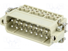 Insert mâle harting HAN32 pour contacts de 17 à 32