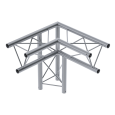 DECO22T-AG03 Contestage - Angle Triangulaire 220 mm 3 directions 50 cm gauche 90° Livré avec 2x kits de jonction