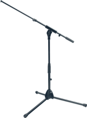 K&M 259B Pied bas noir à perchette télescopique  44 à 74cm hauteur 42 à 65cm