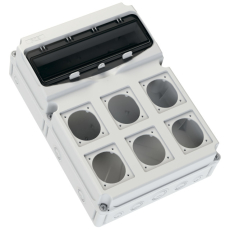 Boîtier vide Série Flex 16 modules et 6 prises PCE