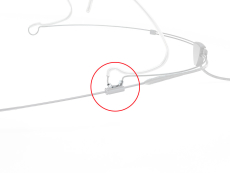 Support de micro DPA MAHM6000-B/-F couleur transparent LOT DE 5 PCS