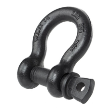 Manille lyre à visser acier allié HR noire CMU 2T ouverture 20,6 mm