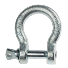 Manille lyre Acier estampé zingué diamètre 6 mm - C.M.U. 100kg