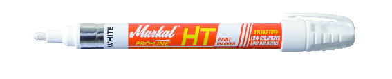 Stylo de marquage blanc. Peinture définitive Haute Température
