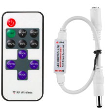 Contrôleur pour ruban led unicolore 5V 12V ou 24V avec télécommande RF