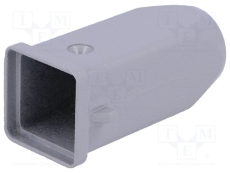 Capot droit à ergots pour connecteur 10A carré