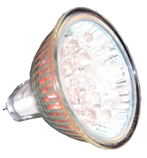 MR16 à led blanche 12v 1W 20 Leds