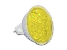 MR16 à led jaune 12v *** EMBALLAGE ABIME ***