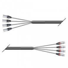 Multipaires souple 4 XLR Neutrik 5m Sommer cable