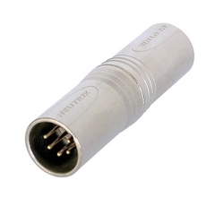 NA5MM Neutrik Adaptateur DMX XLR 5 points mâle - XLR 5 points mâle
