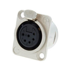 NC6 FDLX Neutrik - Embase Femelle XLR 6 broches