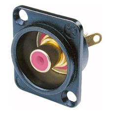 NF2D-B-2 Neutrik - Embase Cinch RCA femelle série D avec anneau rouge
